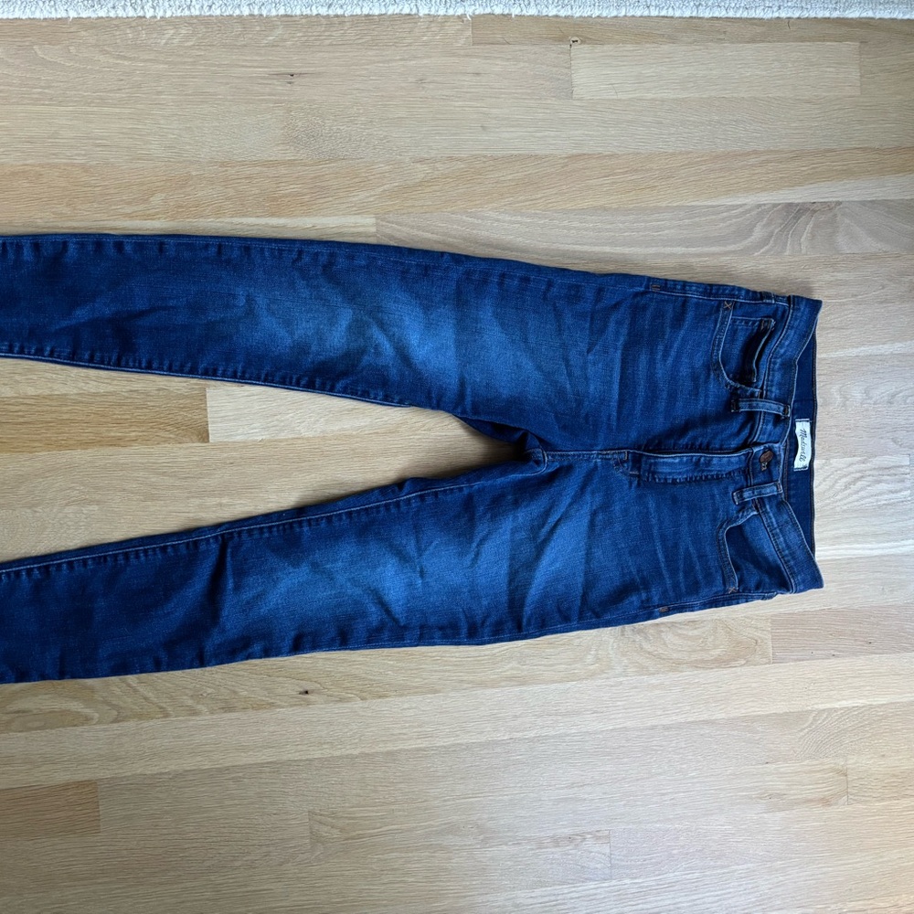 Madewell Women's Skinny Jeans - Dark Blue